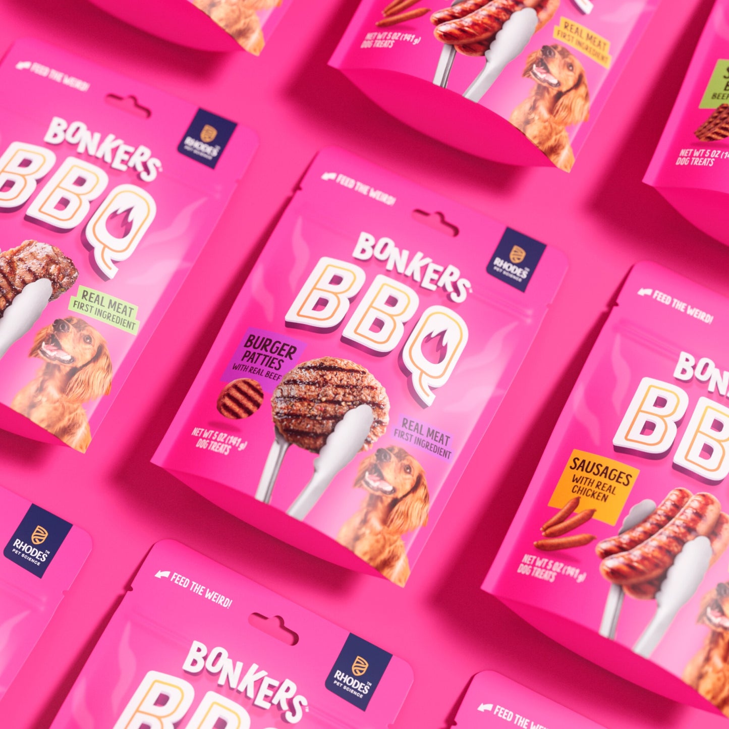 Bonkers Dog Treats Dry BBQ Burger Patties 85 G — image 3