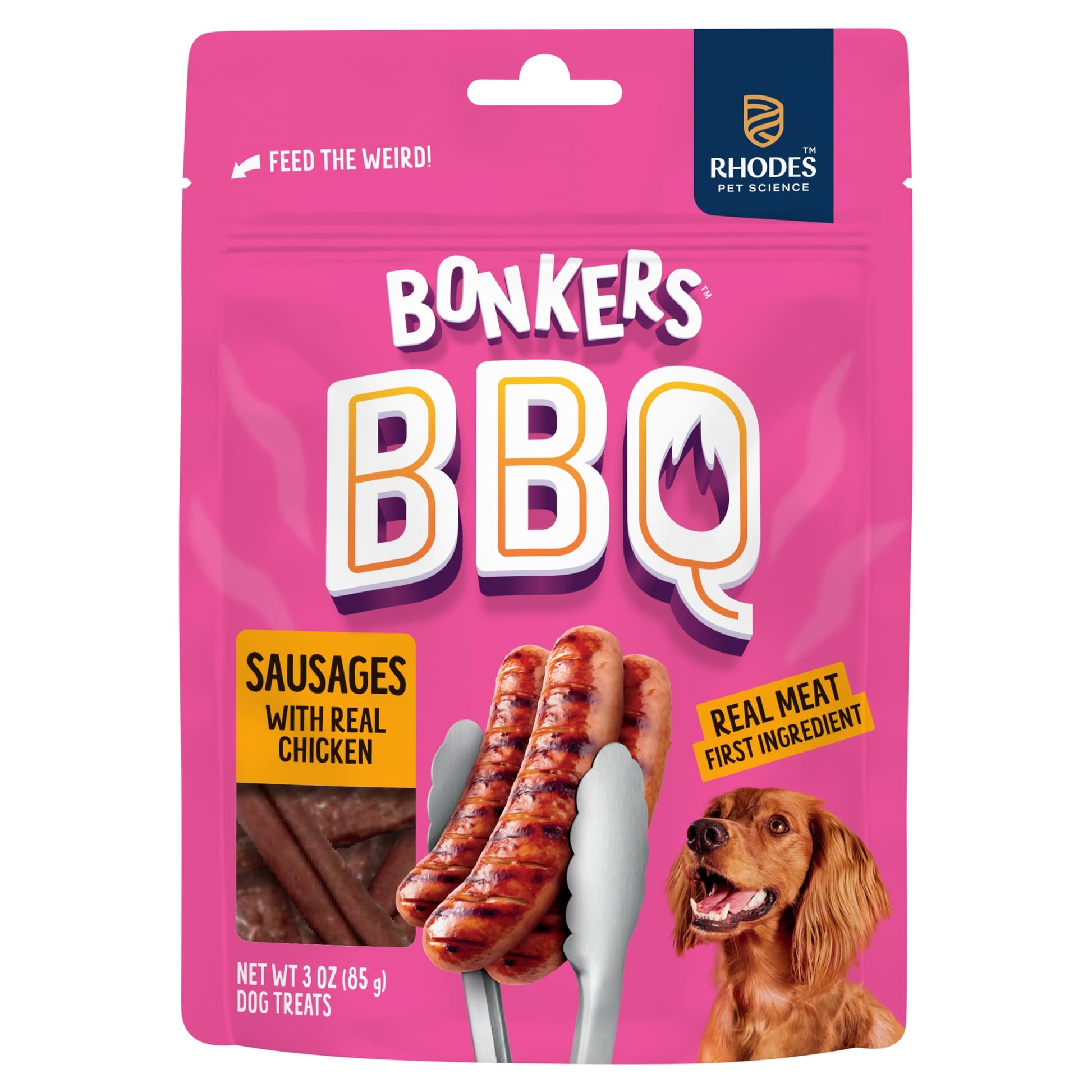 BONKERS Dog Treats Dry BBQ Sausages 85 G — image 1