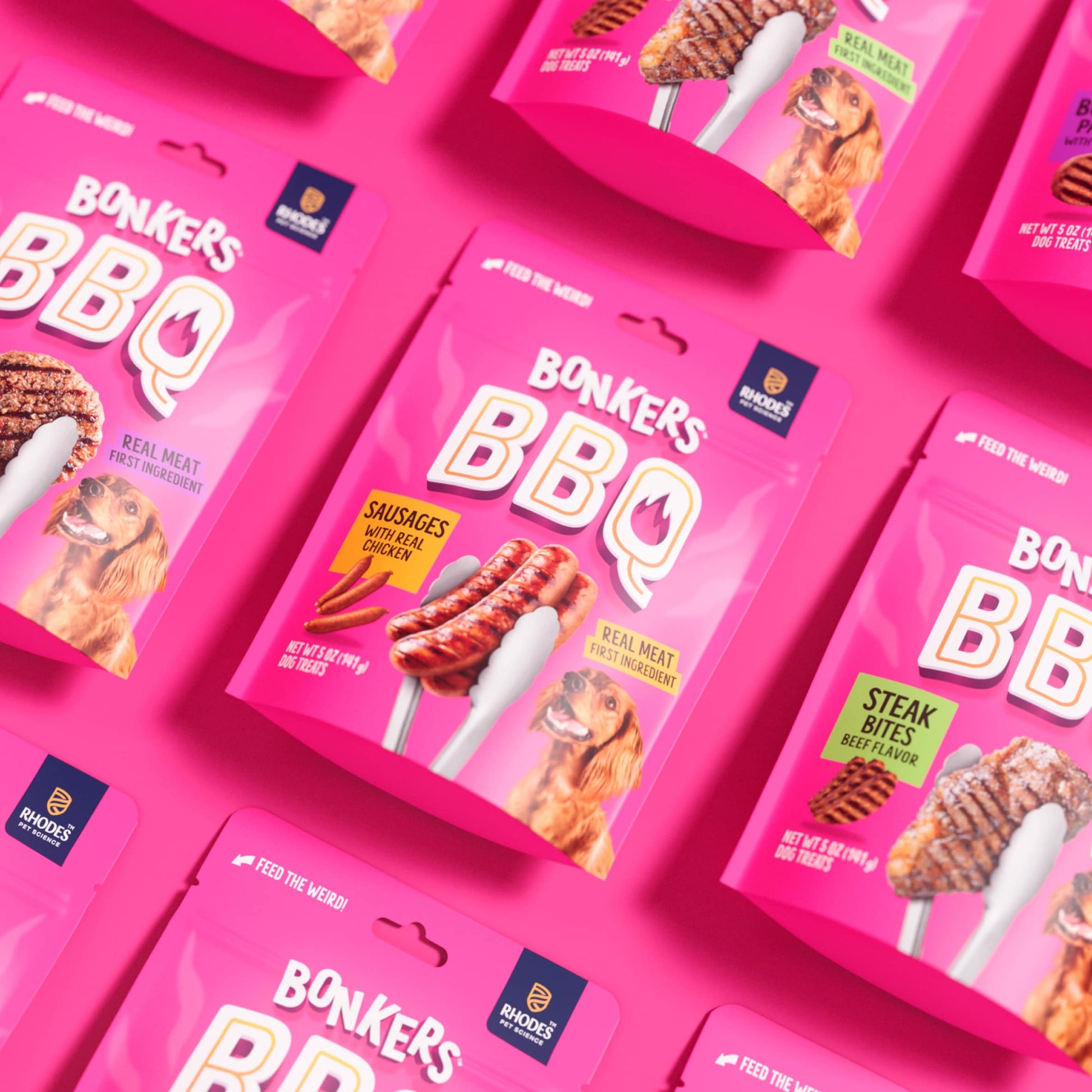 BONKERS Dog Treats Dry BBQ Sausages 85 G — image 3
