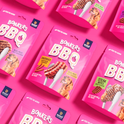 BONKERS Dog Treats Dry BBQ Sausages 85 G — image 3