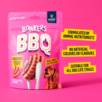 BONKERS Dog Treats Dry BBQ Sausages 85 G — image 5