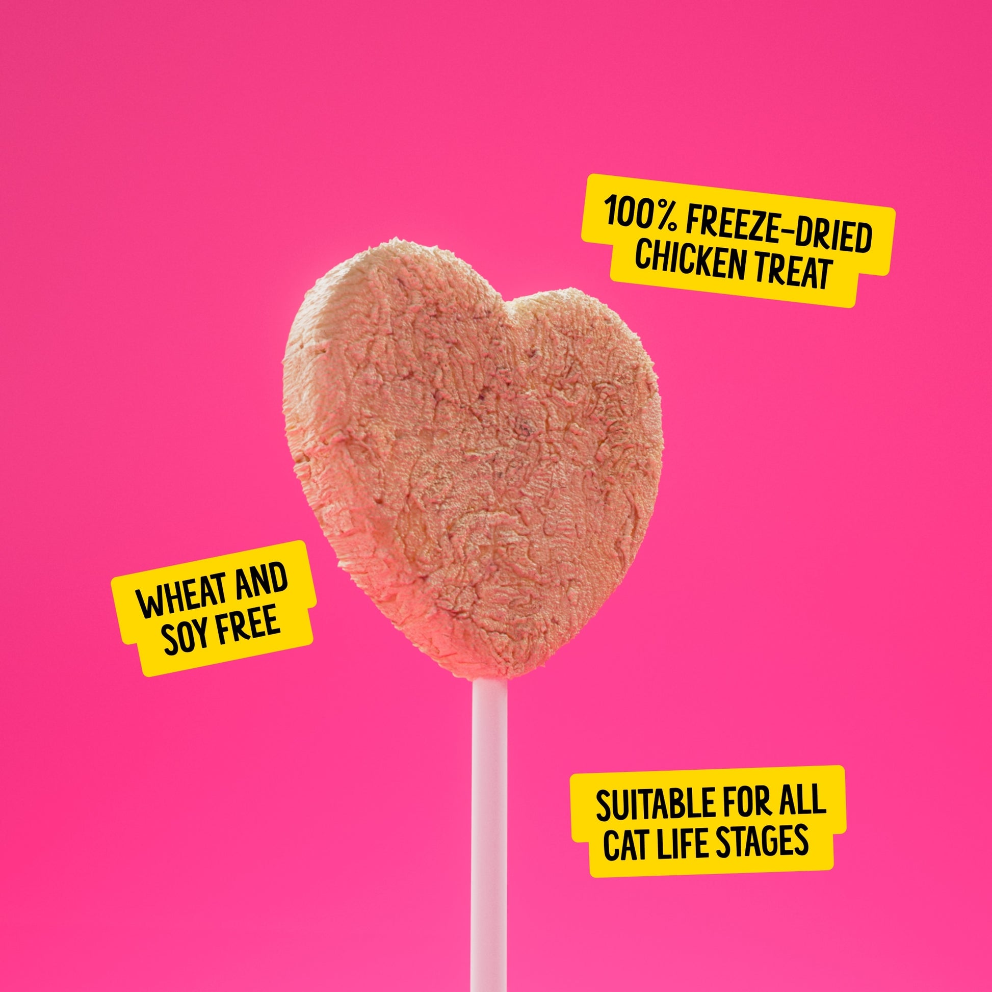 Bonkers Purrpops Freeze Dried Chicky Licks Chicken Cat Treats 4 Pack 5.6g — image 3