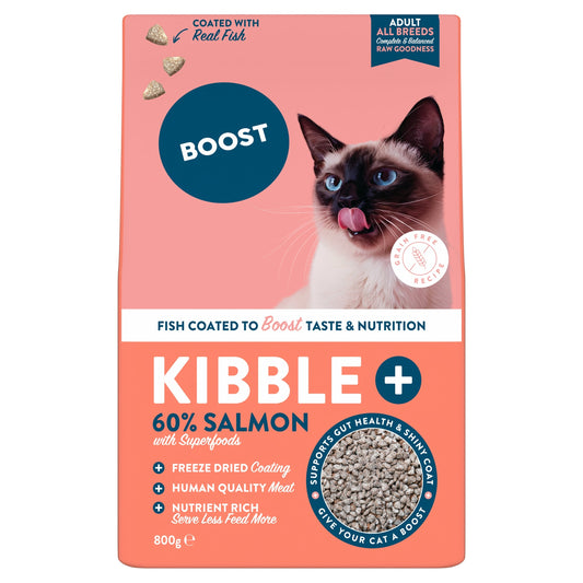 BOOST Kibble Plus Freeze Dried Coated FISH for Cats 800g — image 1