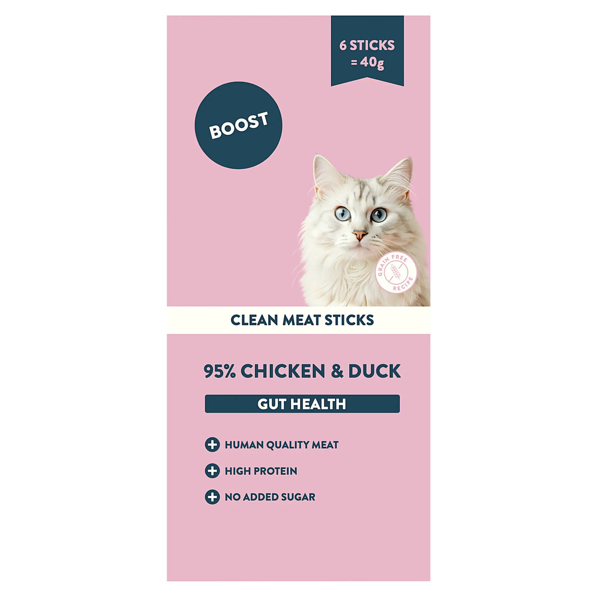BOOST Meat Stick Cat Treats with 95% Chicken & Duck 6x6.6g — image 1
