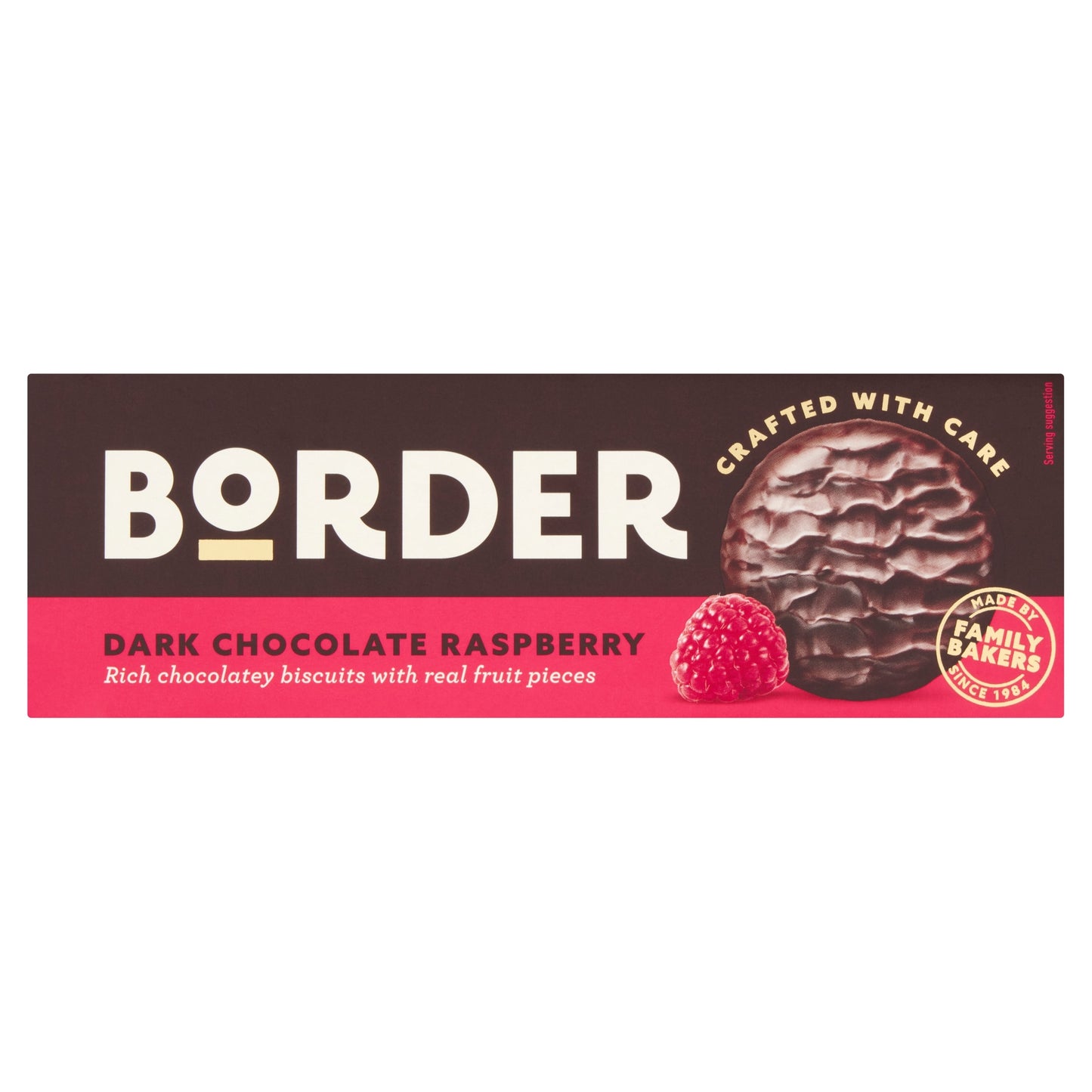 Border Dark Chocolate Raspberry Biscuits 150g — image 1
