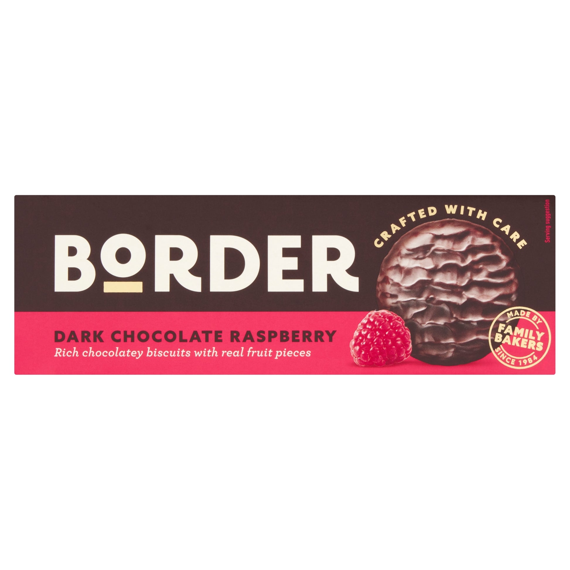 Border Dark Chocolate Raspberry Biscuits 150g — image 1