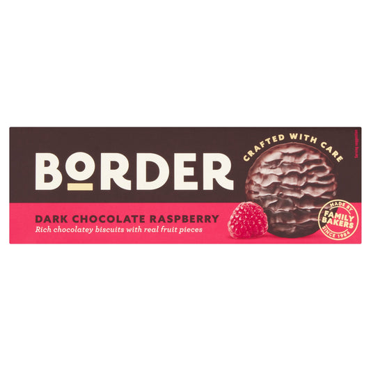 Border Dark Chocolate Raspberry Biscuits 150g — image 1