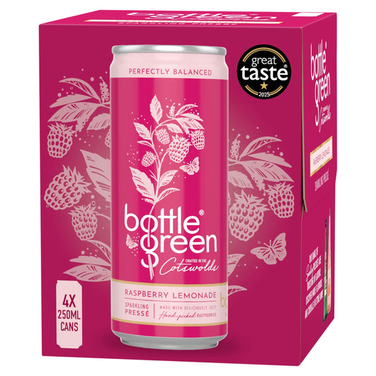 Bottlegreen Raspberry Lemonade Sparkling Presse 4x250ml — image 1