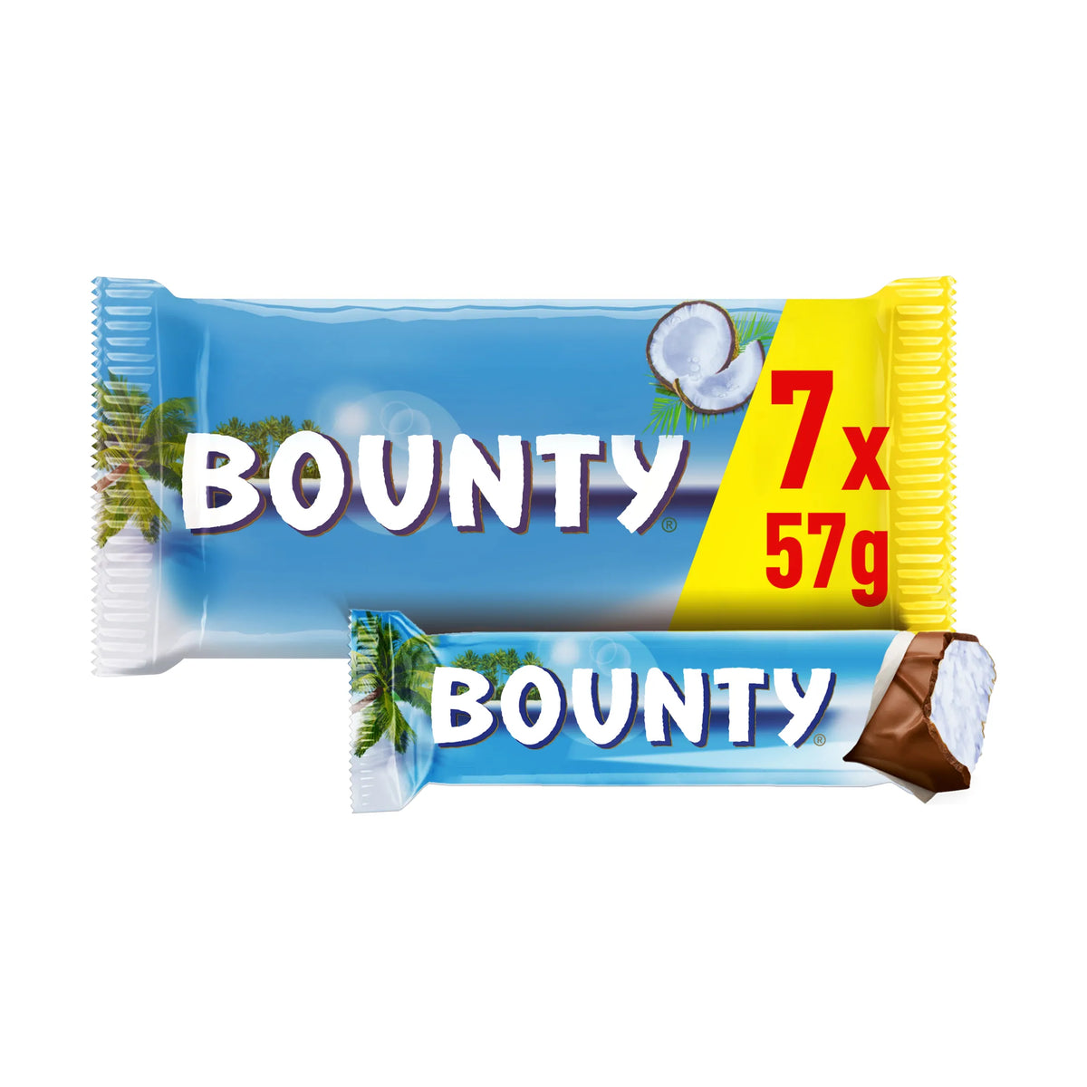 Bounty Milk Chocolate 7 x 2 x 28.5g — image 1
