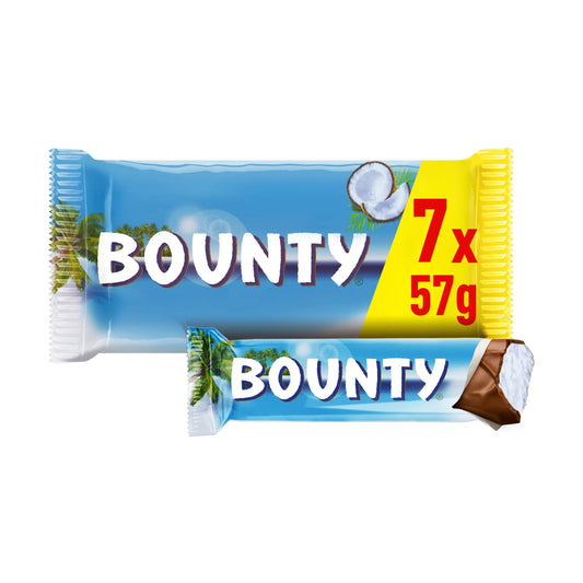 Bounty Milk Chocolate 7 x 2 x 28.5g — image 1