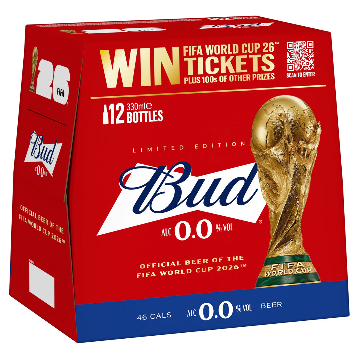 Budweiser 0.0% Alcohol Free Beer 12x330ml — image 1
