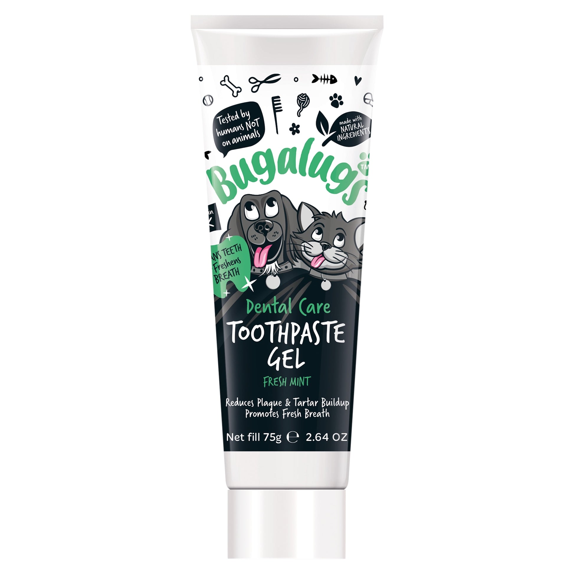 Bugalugs Dental Care Tooth Paste Gel Fresh Mint Dog & Cat 75g — image 1