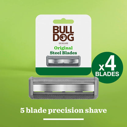 Bulldog Skincare Original Men’s Razor Blade Refills 4 pack — image 2