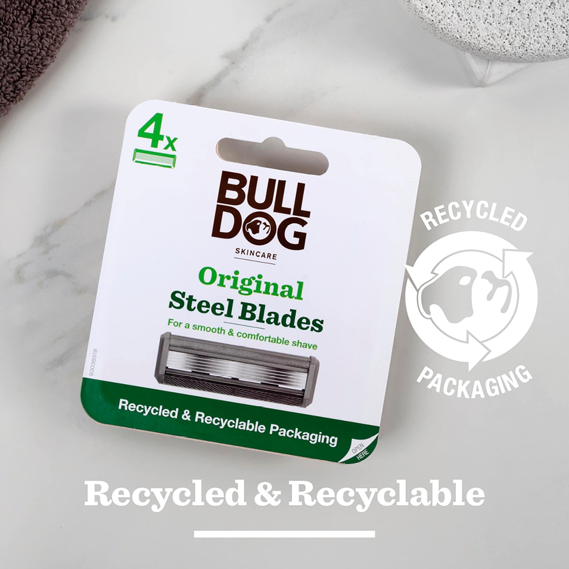 Bulldog Skincare Original Men’s Razor Blade Refills 4 pack — image 5