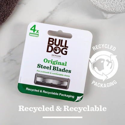 Bulldog Skincare Original Men’s Razor Blade Refills 4 pack — image 5