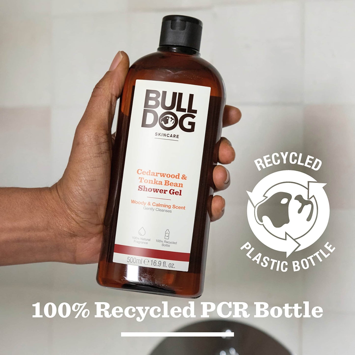 Bulldog Skincare Tonka Bean & Cedarwood Men's Shower Gel 500ml — image 5