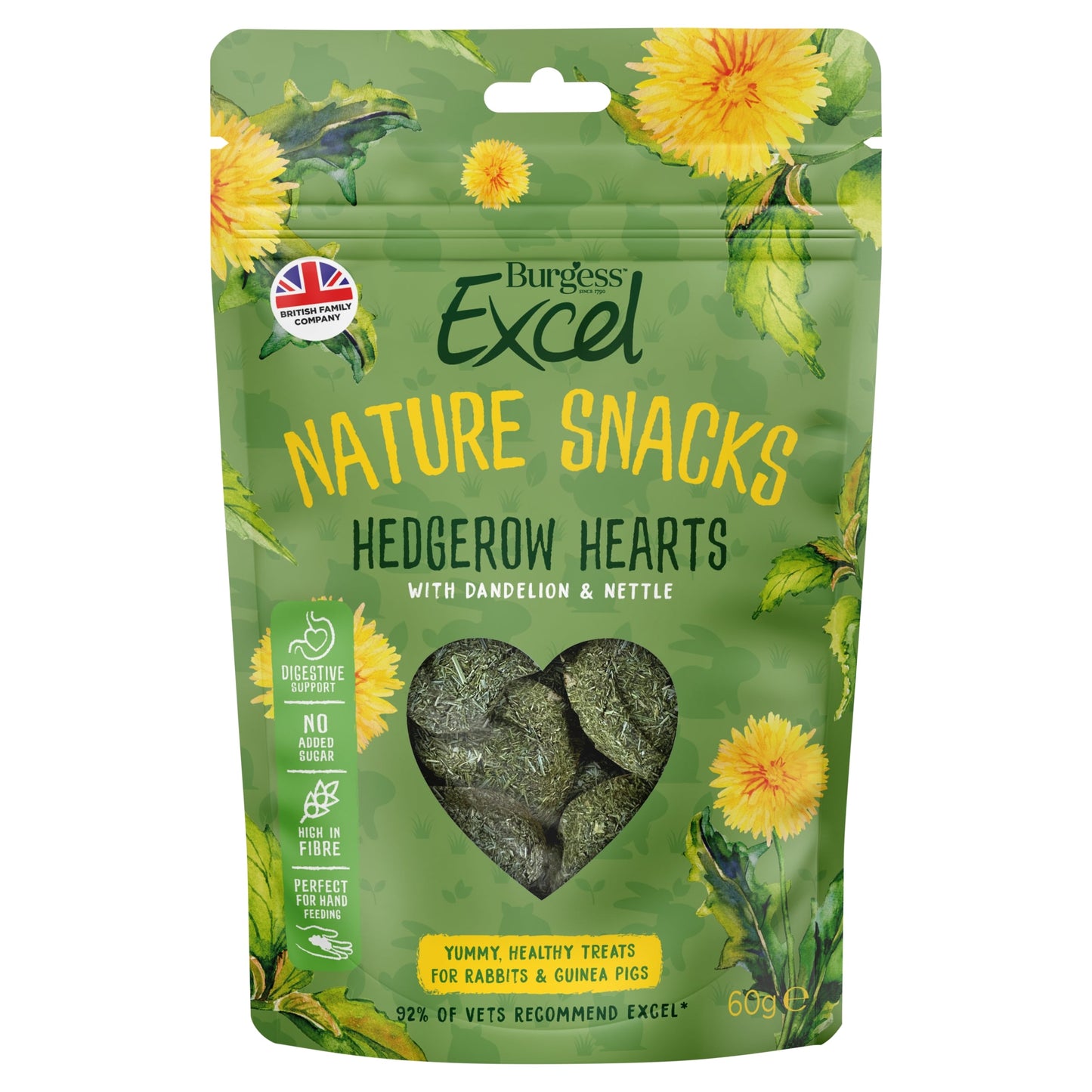 Burgess Excel Hedgerow Hearts Treats 60g — image 1