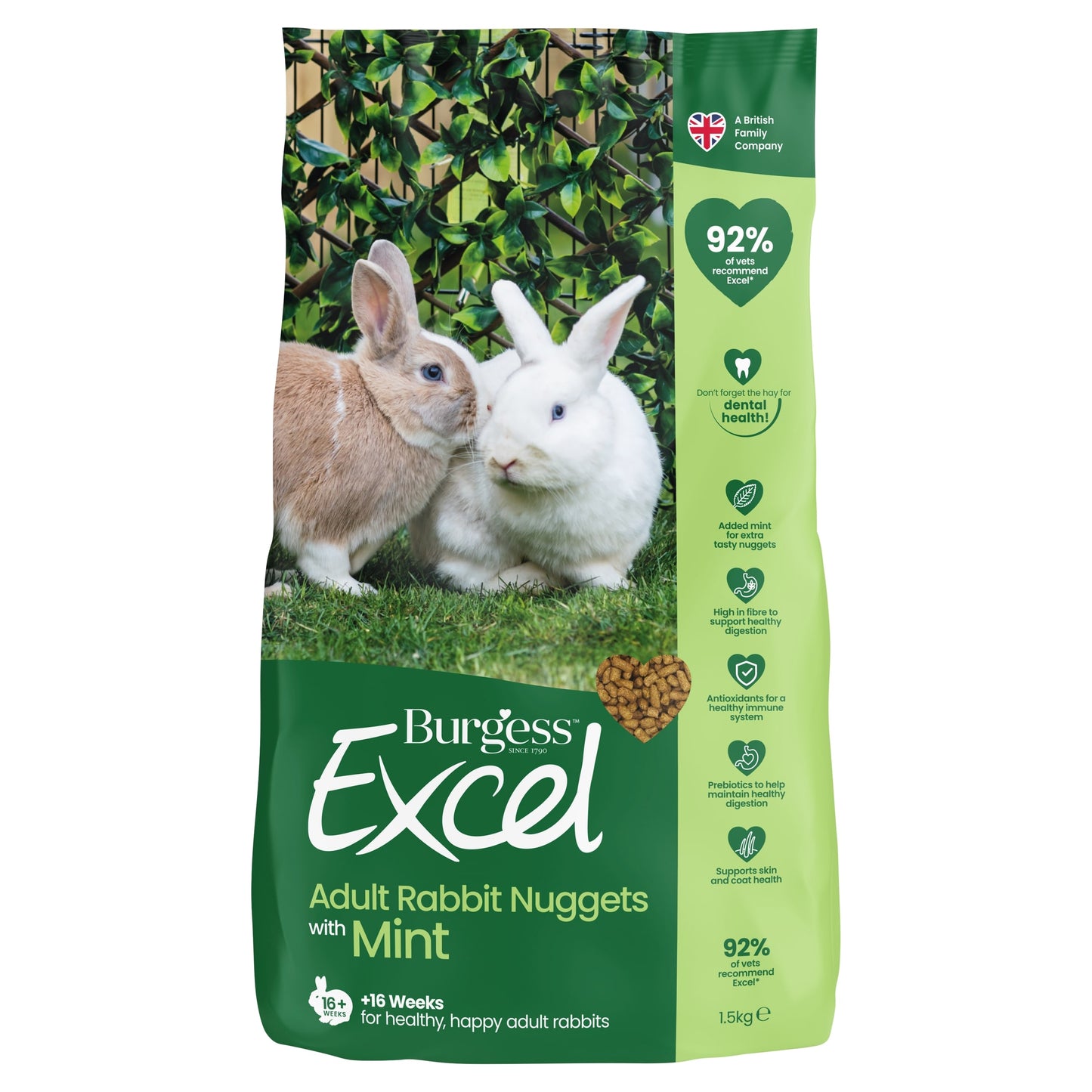 Burgess Excel Rabbit Nuggets 1.5Kg — image 1