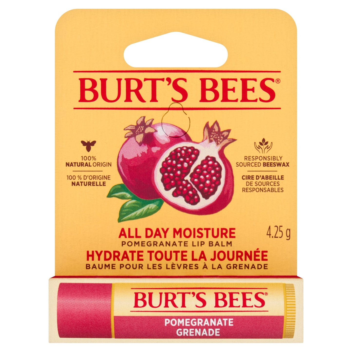 Burt's Bees Pomegranate Lip Balm 4.25G — image 1