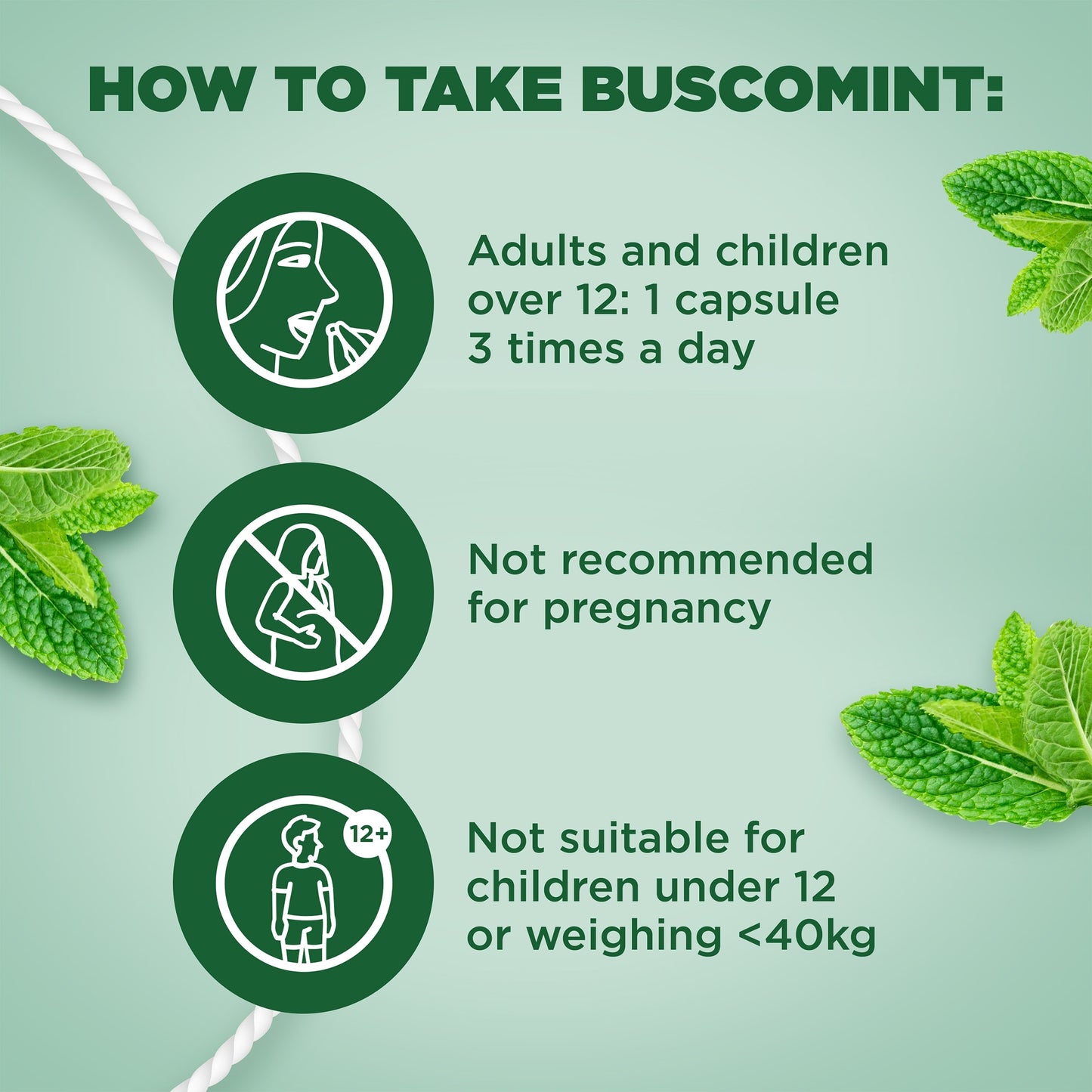 Buscomint Peppermint Oil Gastro-Resistant Soft Capsules 24s — image 4