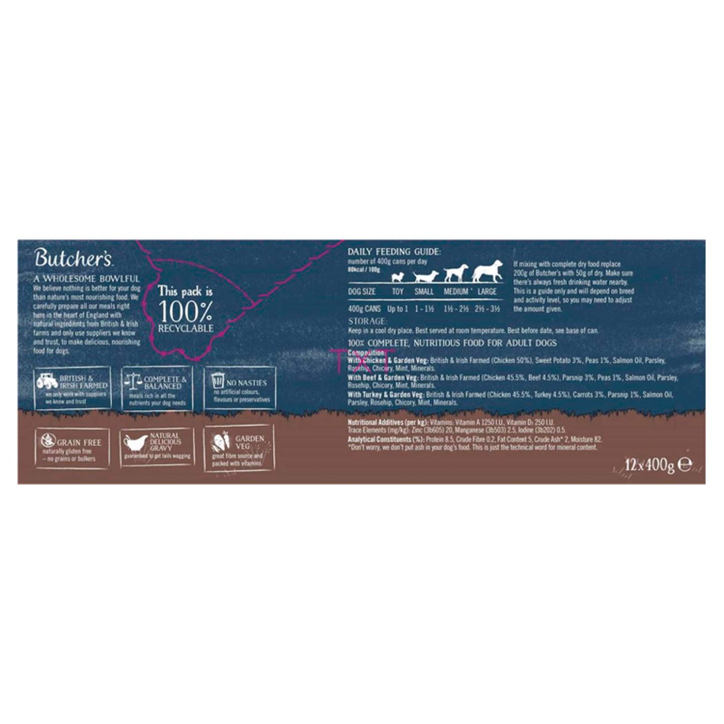 Butcher's Recipe In Gravy Dog Food Tin 12X400g — image 2