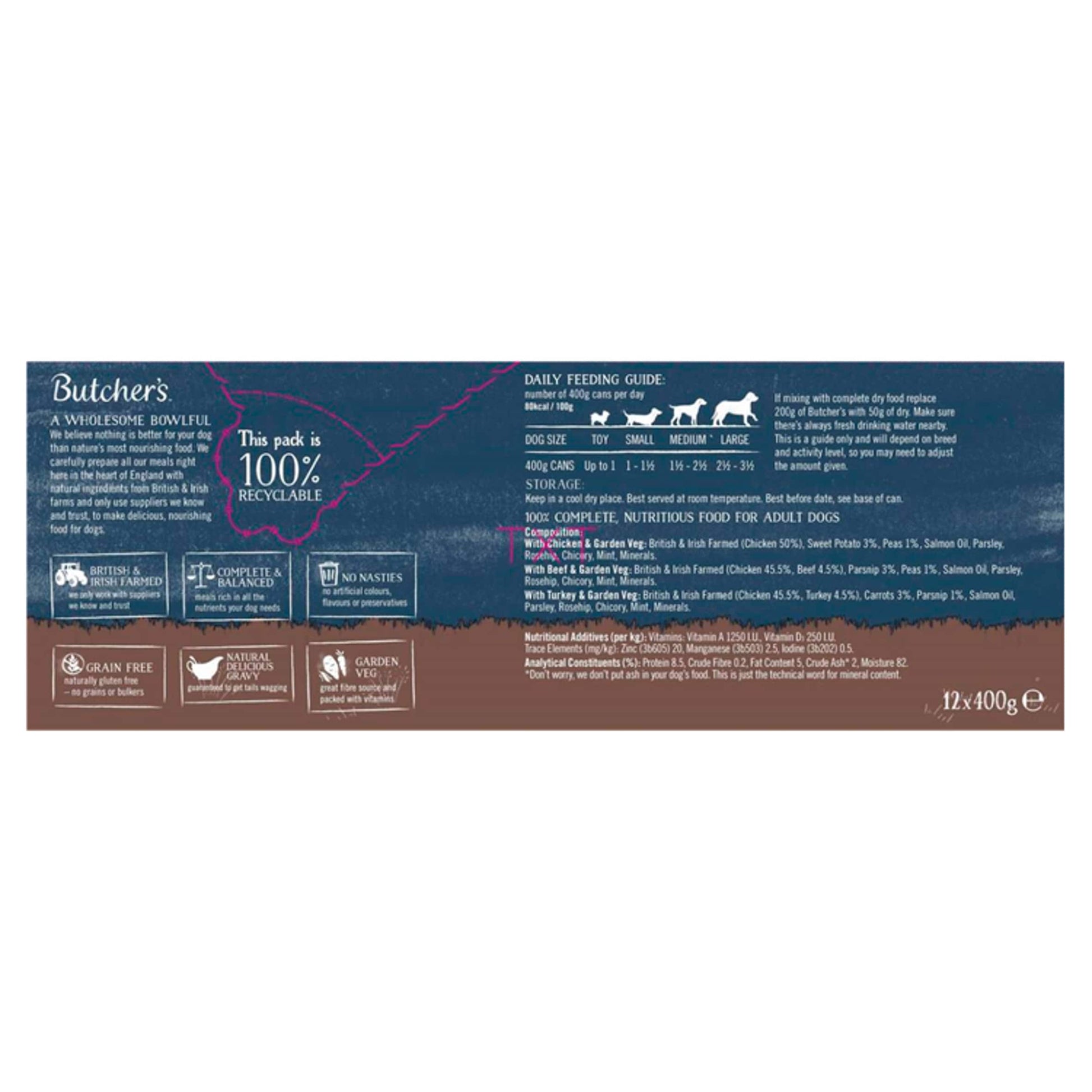 Butcher's Recipe In Gravy Dog Food Tin 12X400g — image 2