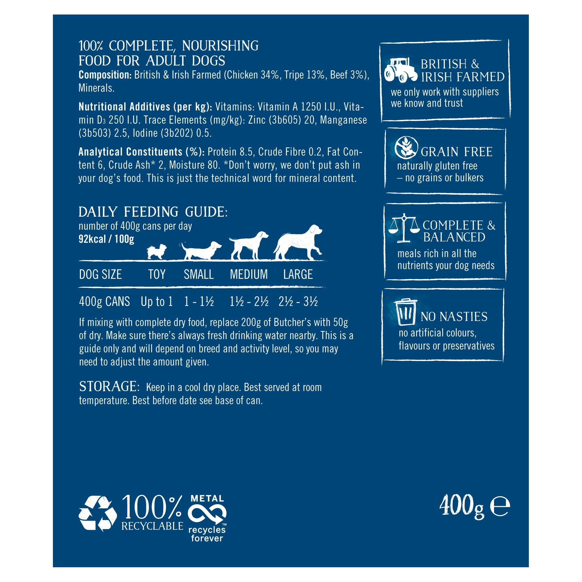 Butcher's Tripe Dog Food Tin 400G — image 2