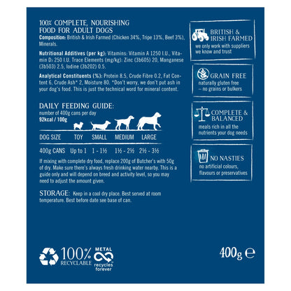 Butcher's Tripe Dog Food Tin 400G — image 2