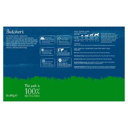 Butcher's Tripe Loaf Dog Food Tins 12X400g — image 2