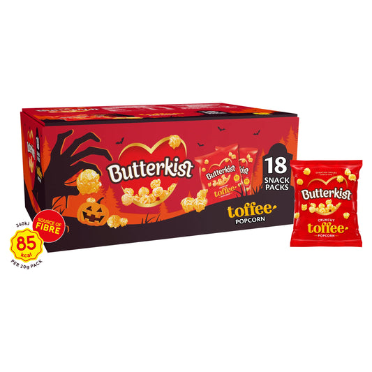 Butterkist Toffee Popcorn Box 18x20g — image 1