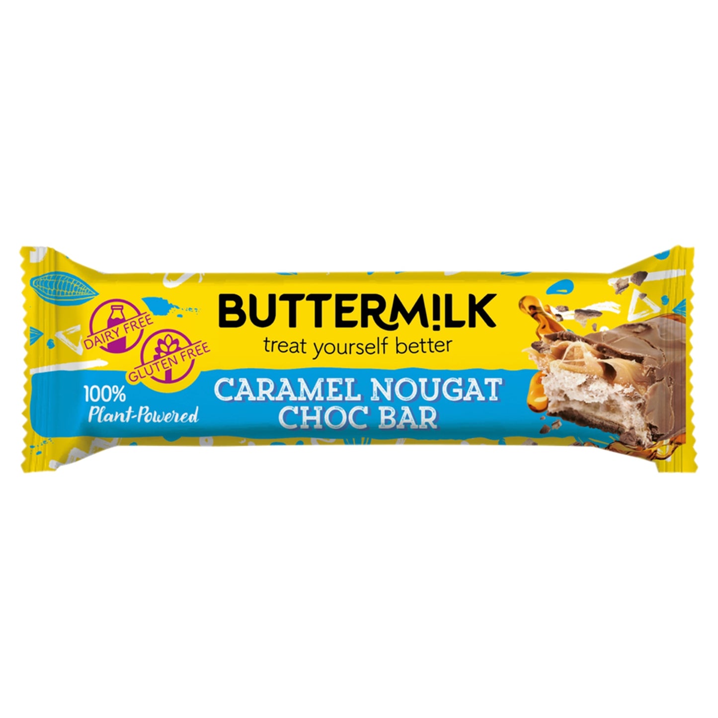 Buttermilk Plant-Based Choccy Bar - Caramel Nougat 50g — image 1