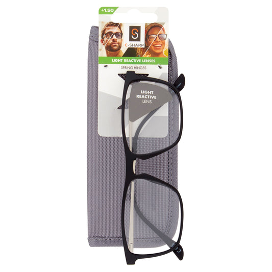 C-Sharp Unisex Reading Glasses & Case +1.5 — image 1
