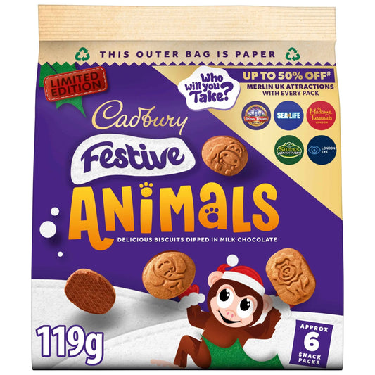 Cadbury Animals Festive Chocolate Covered — Great British Imports