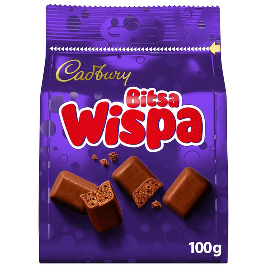Cadbury Bitsa Wispa Chocolate Bag 100g — Great British Imports