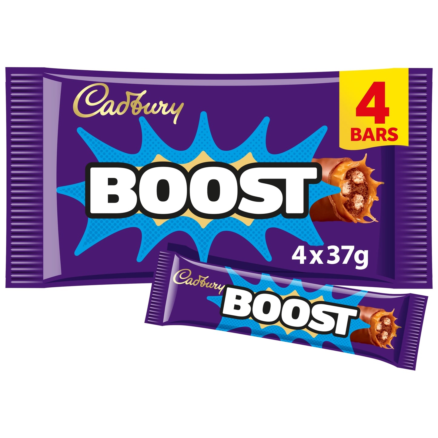 Cadbury Boost Chocolate Bar 4 Pack Multipack 148g — image 1