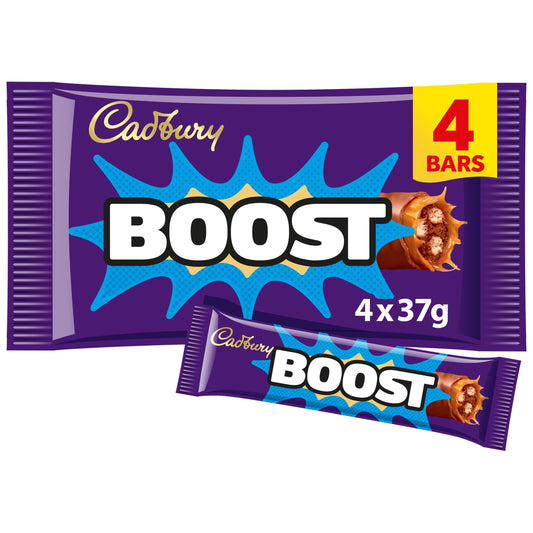 Cadbury Boost Chocolate Bar 4 Pack Multipack 148g — image 1