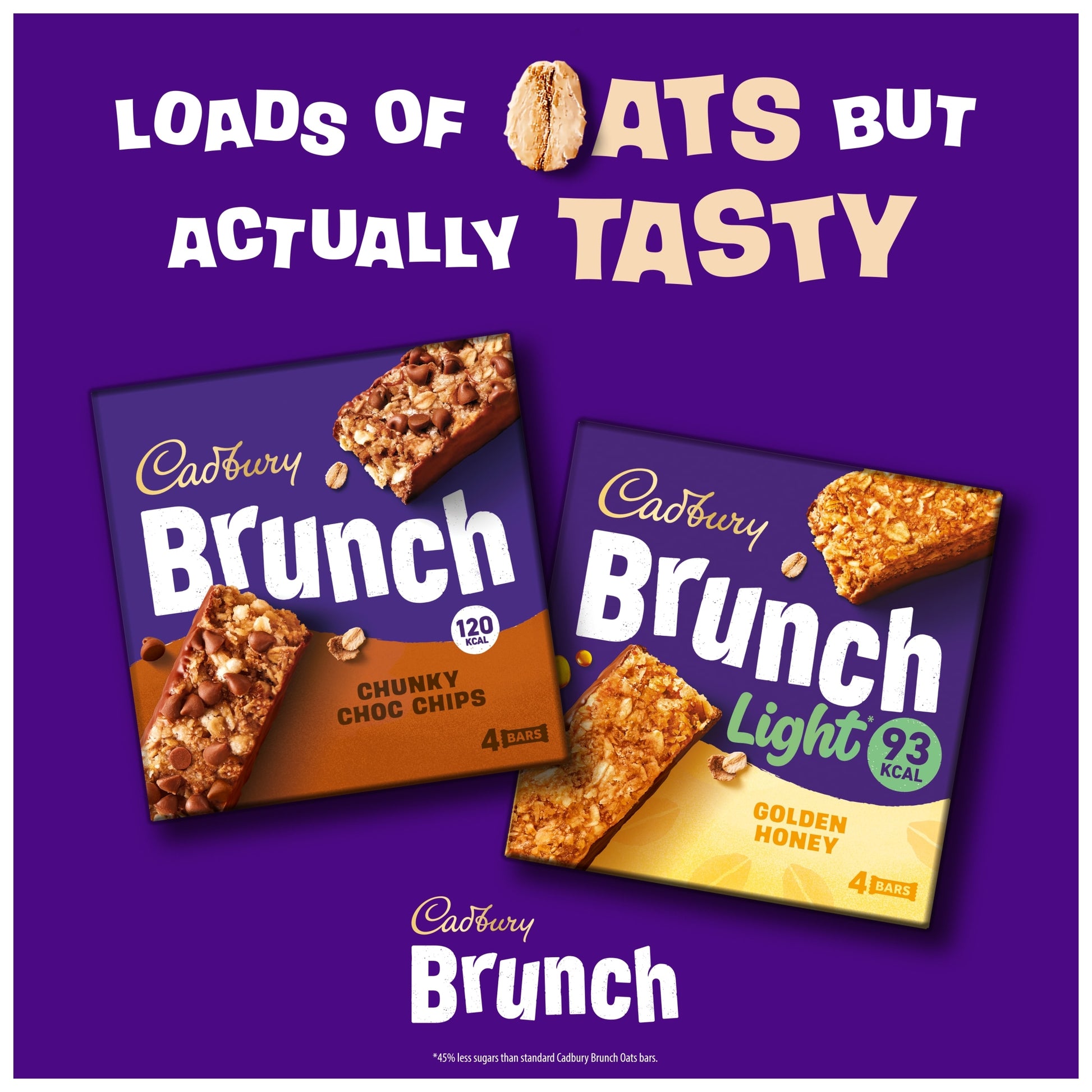 Cadbury Brunch Chocolate Chip Wholegrain Cereal Bars 4 x 28g — image 2