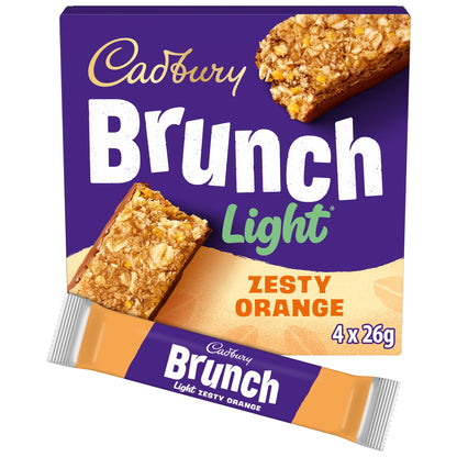 Cadbury Brunch Light Orange Wholegrain Cereal Bars 4 x 26g — image 1