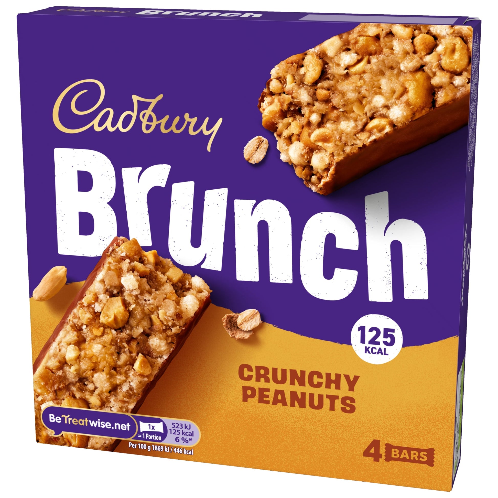 Cadbury Brunch Peanut Wholegrain Cereal Bars 4 x 28g — image 4