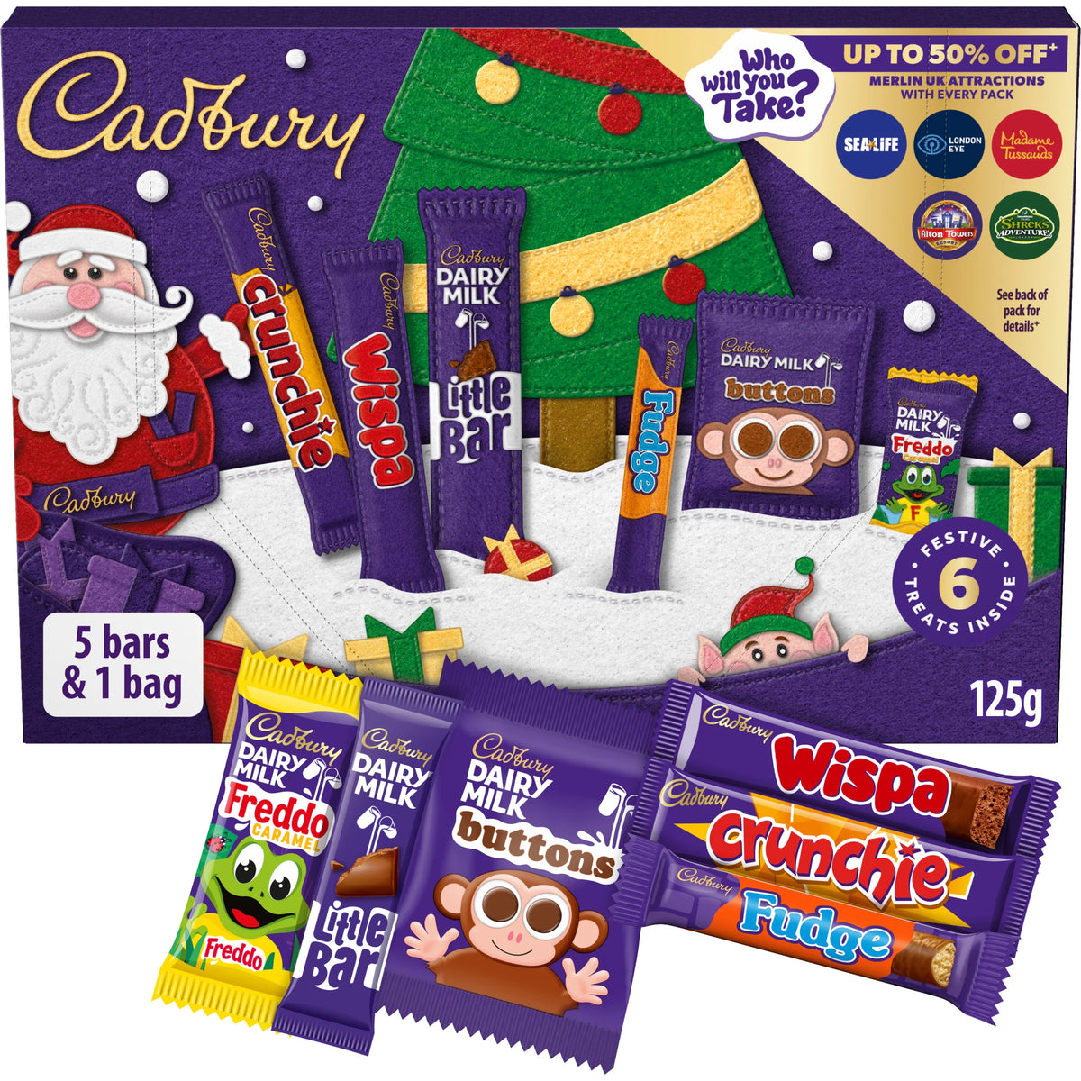 Cadbury Chocolate Xmas Santa Selection Box Medium 125g — image 2