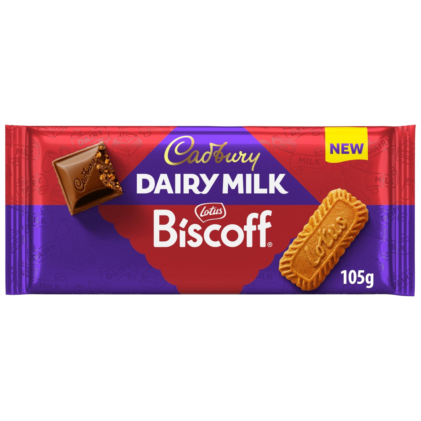 Cadbury Dairy Milk Biscoff Chocolate Bar 105g — image 1