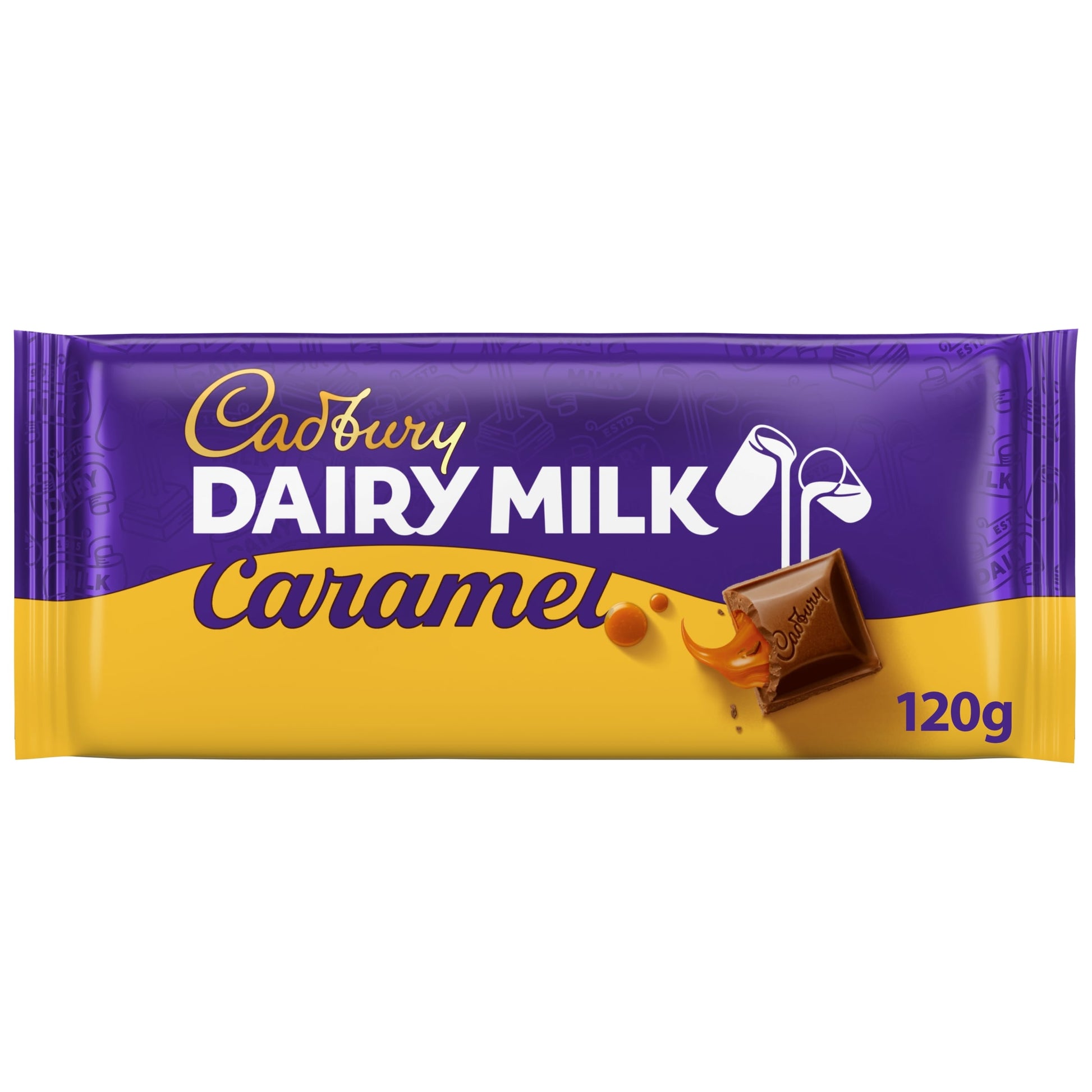 Cadbury Dairy Milk Caramel Chocolate Bar 120g — image 1