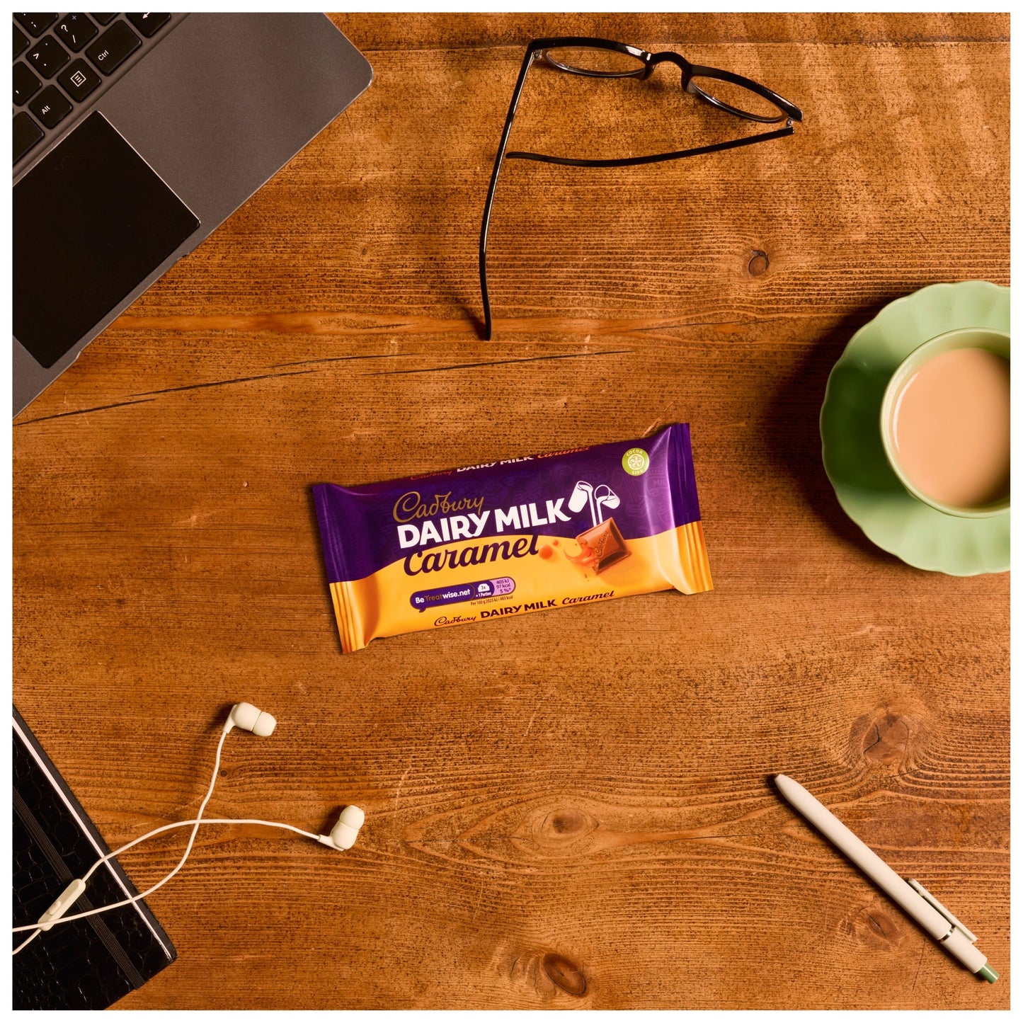 Cadbury Dairy Milk Caramel Chocolate Bar 120g — image 2