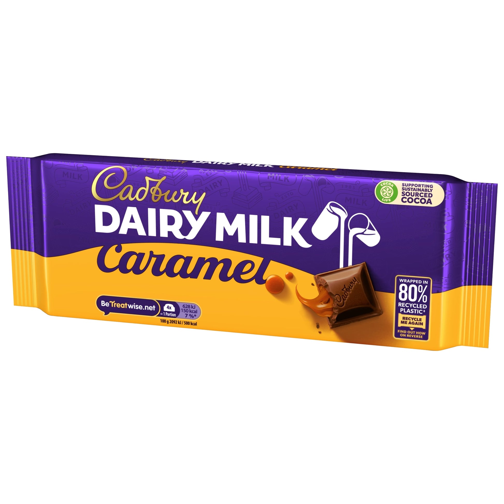 Cadbury Dairy Milk Caramel Chocolate Bar 180g — image 3