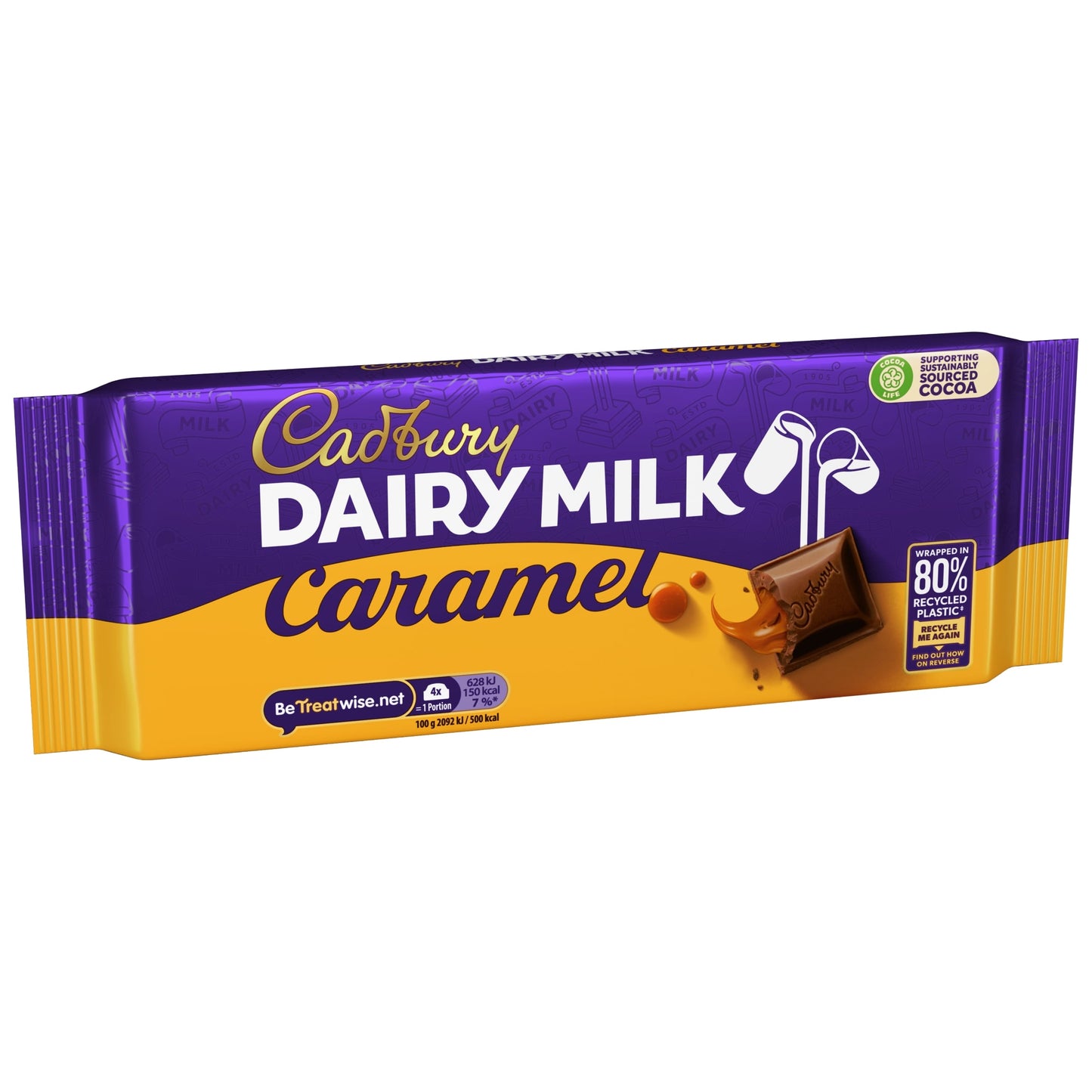 Cadbury Dairy Milk Caramel Chocolate Bar 180g — image 4