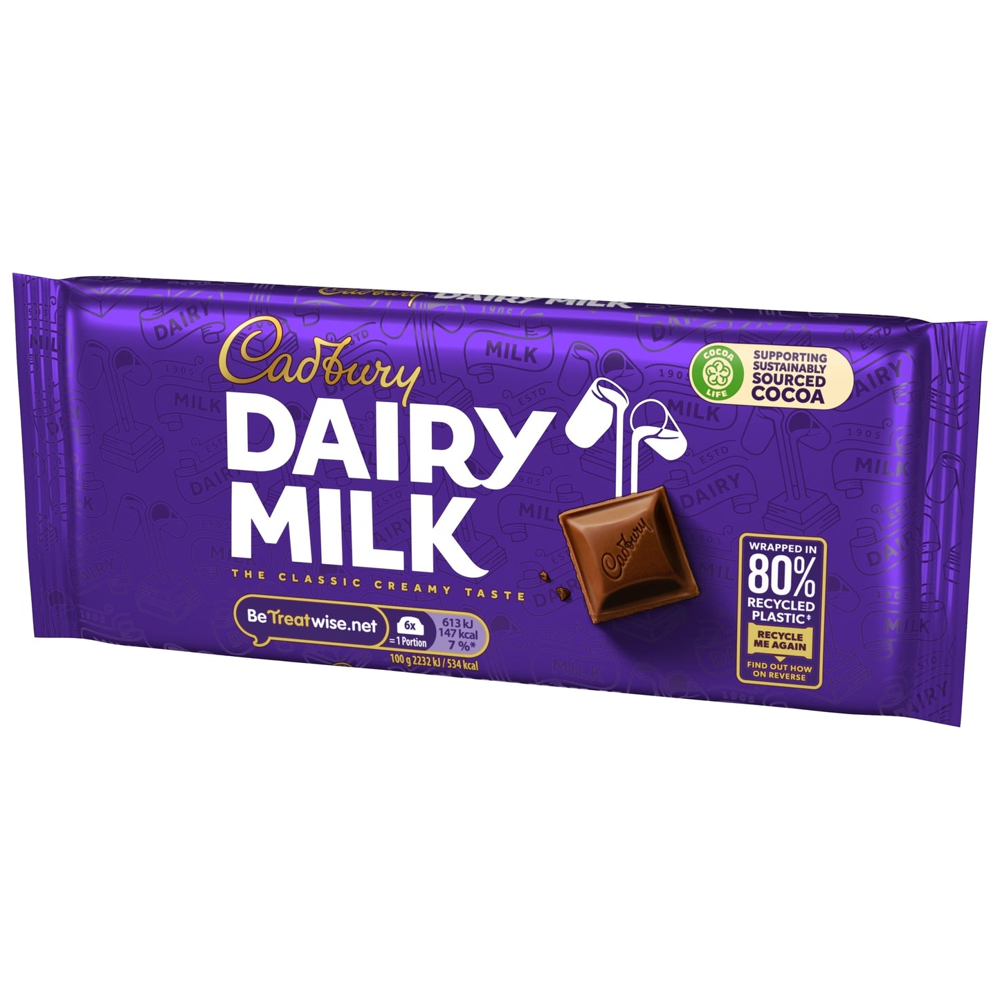 Cadbury Dairy Milk Chocolate Bar 110g — image 3