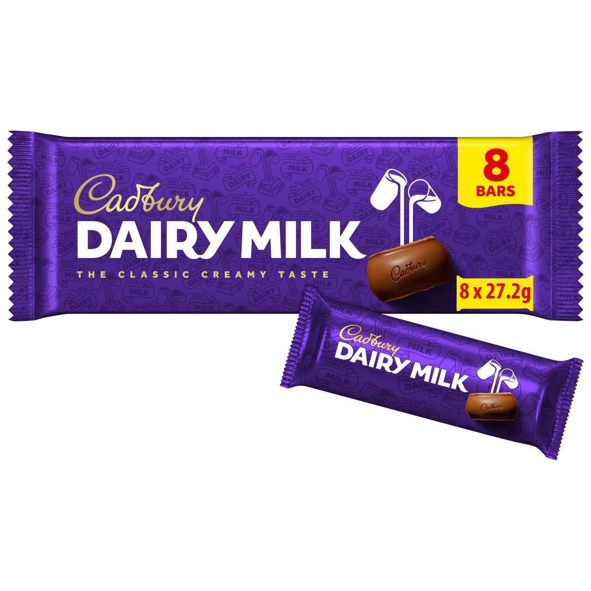 Cadbury Dairy Milk Chocolate Bar 8 x 27.2g — image 1