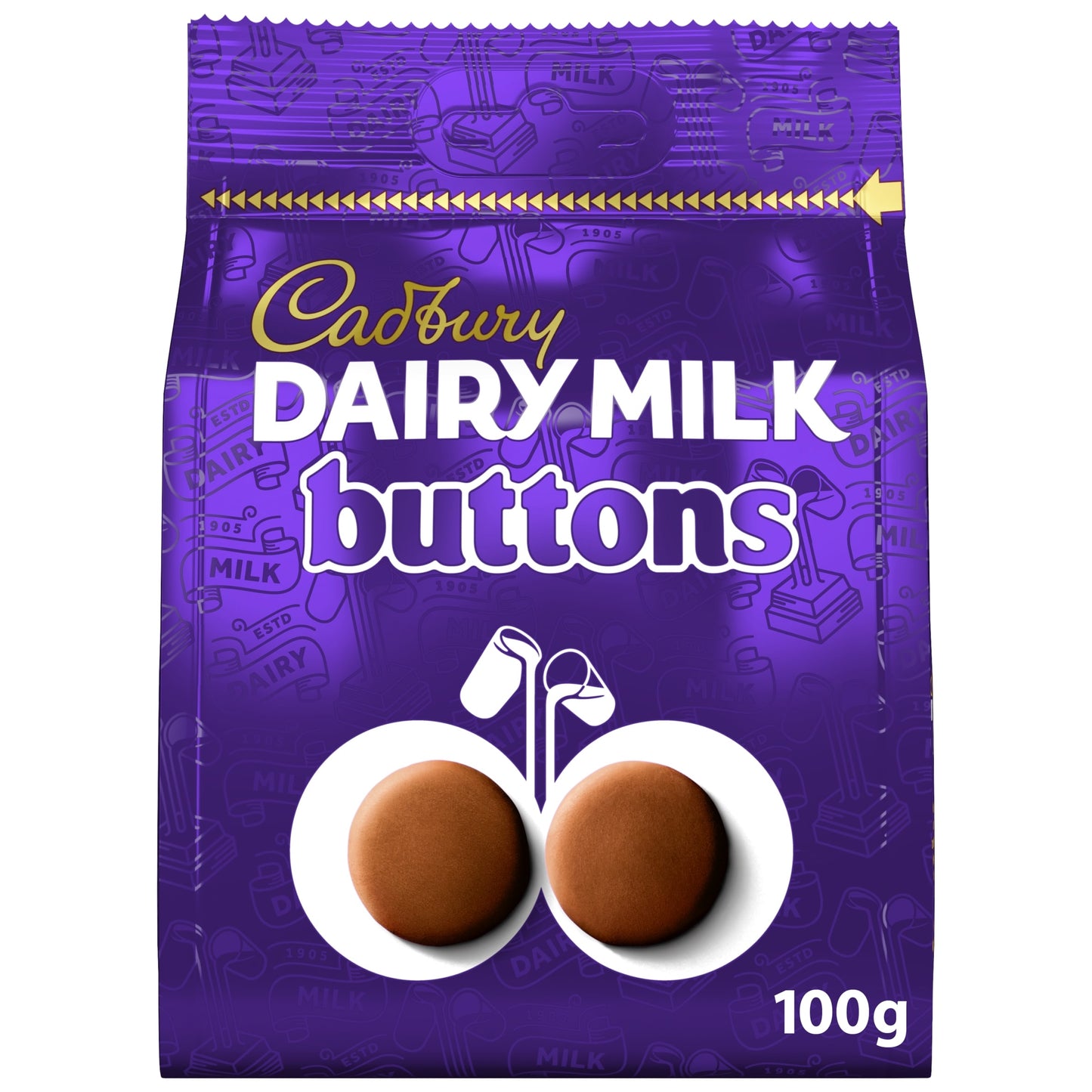 Cadbury Dairy Milk Chocolate Buttons Bag 100G — image 1