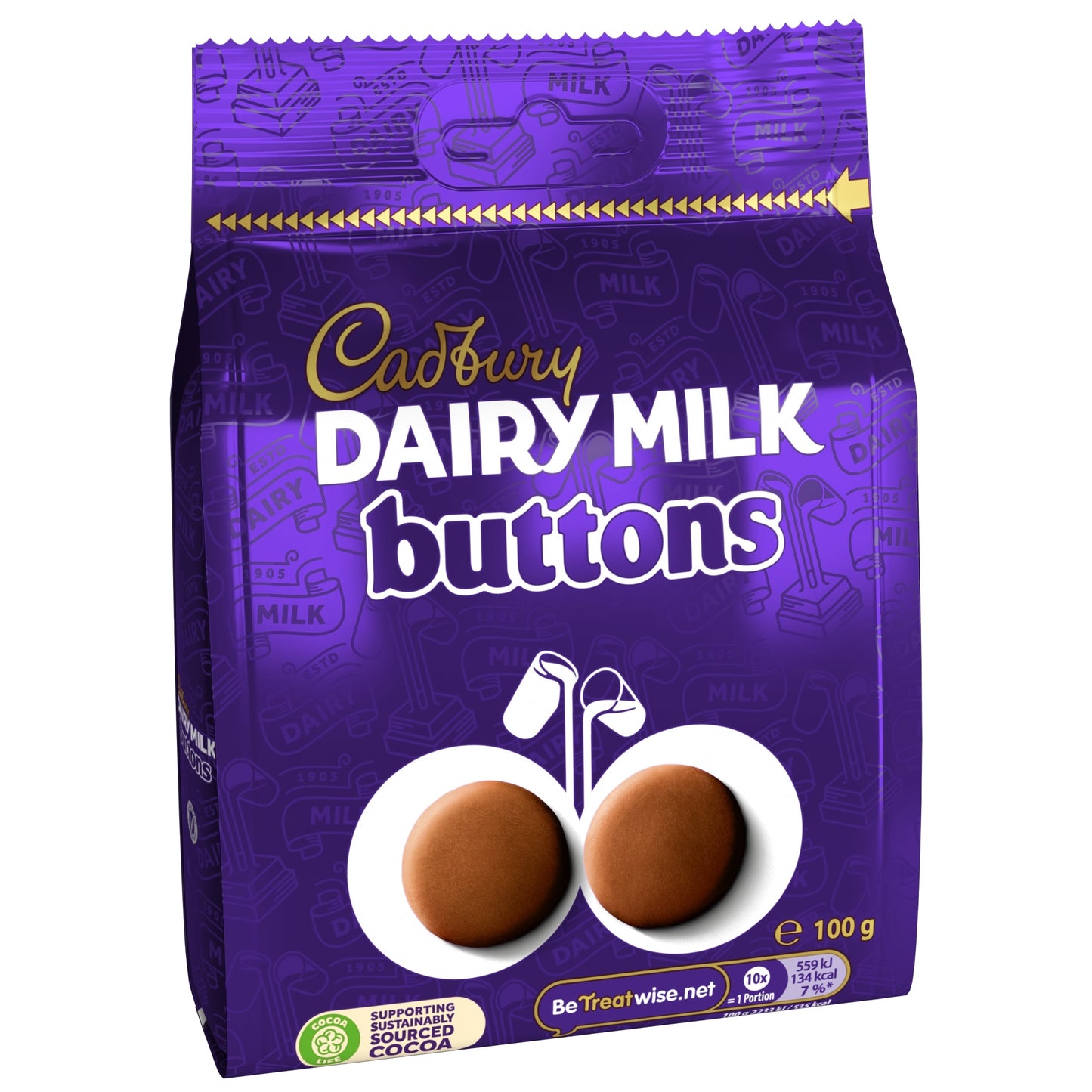 Cadbury Dairy Milk Chocolate Buttons Bag 100G — image 4