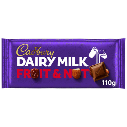 Cadbury Dairy Milk Chocolate Fruit & Nut Bar 110G — image 1
